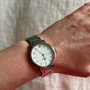 Kate Spade Silver-Tone Watch with White Dial